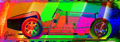 Gaudi .C -  Monte-Carlo pop car design (2024) - Impression numérique 2