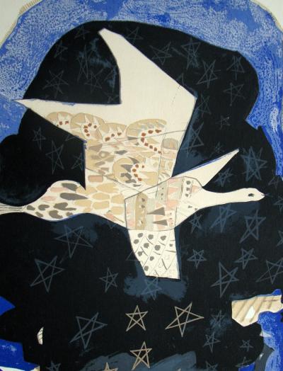 Georges BRAQUE - Les étoiles, 1959 - Lithographie originale en couleurs signée 2