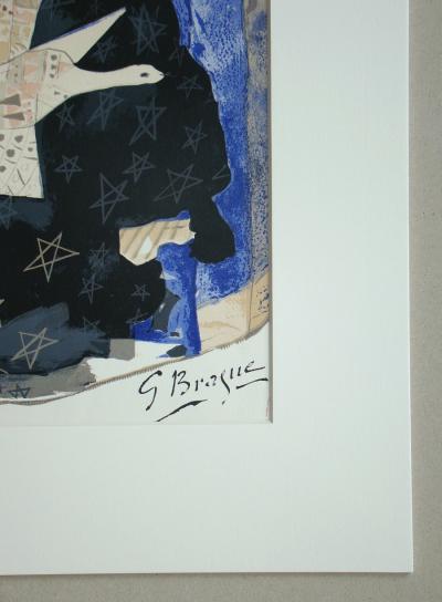Georges BRAQUE - Les étoiles, 1959 - Lithographie originale en couleurs signée 2