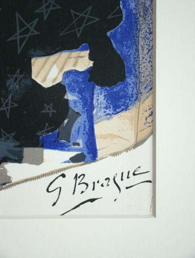 Georges BRAQUE - Les étoiles, 1959 - Lithographie originale en couleurs signée 2