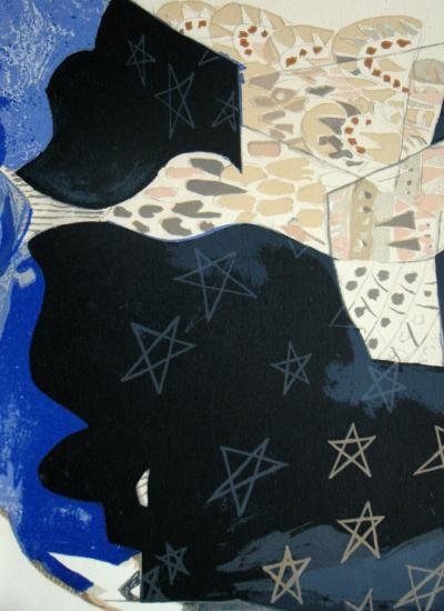 Georges BRAQUE - Les étoiles, 1959 - Lithographie originale en couleurs signée 2