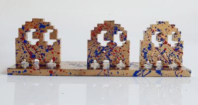SPACO  - Pacman fantoms invader , 2024 - Sculpture pop street art 2
