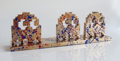 SPACO  - Pacman fantoms invader , 2024 - Sculpture pop street art 2
