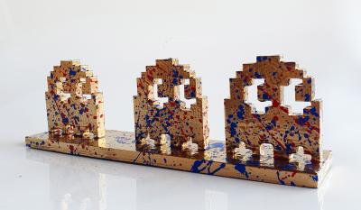 SPACO  - Pacman fantoms invader , 2024 - Sculpture pop street art 2