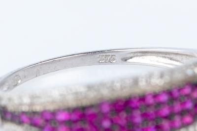 Bague en or blanc 9 carats 2