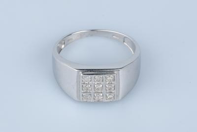 Bague en or blanc 9 carats 2