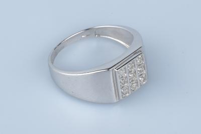 Bague en or blanc 9 carats 2