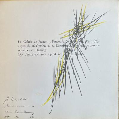 Hans HARTUNG - Sans titre - Dessin original signé 2