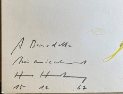 Hans HARTUNG - Sans titre - Dessin original signé 2