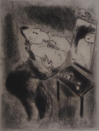 Marc CHAGALL : La toilette, Gravure originale 2
