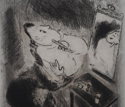 Marc CHAGALL : La toilette, Gravure originale 2