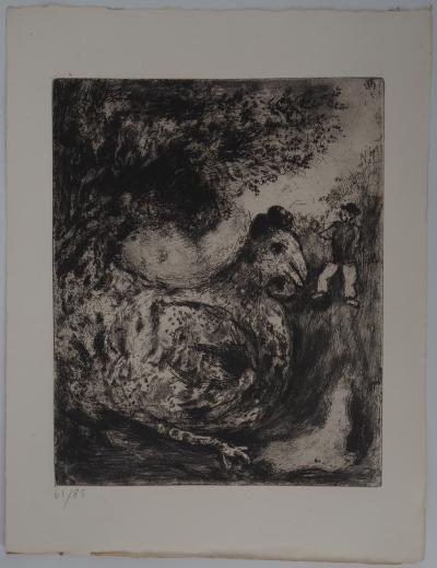 Marc CHAGALL : La poule aux œufs d’or, Gravure originale 2