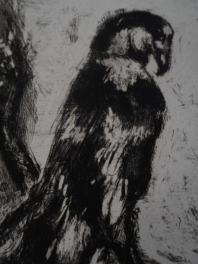 Marc CHAGALL : L'aigle et le hibou, Gravure originale 2