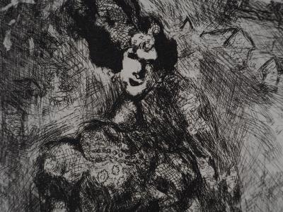 Marc CHAGALL : L'élégante, Gravure originale signée 2