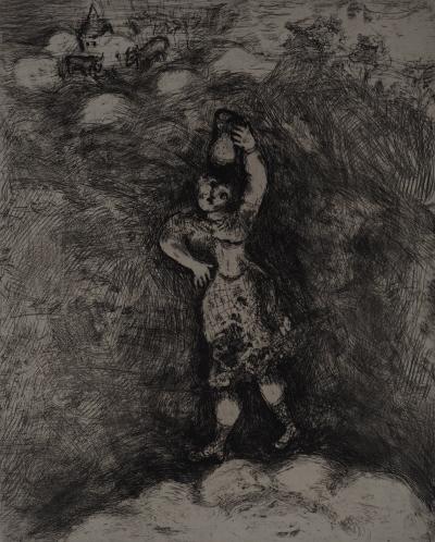Marc CHAGALL : La laitière, Gravure originale signée 2