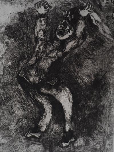 Marc CHAGALL : La folie, Gravure originale signée 2
