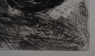 Marc CHAGALL : Le berger et son troupeau, Gravure originale signée 2