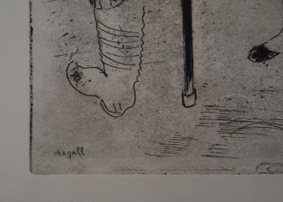 Marc CHAGALL : La rencontre avec Napoléon, Gravure originale signée 2