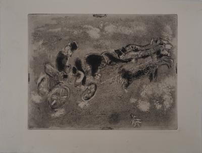 Marc CHAGALL : Voyage au clair de lune, Gravure originale 2