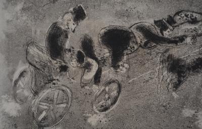 Marc CHAGALL : Voyage au clair de lune, Gravure originale 2