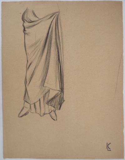Léopold Franz KOWALSKI: Jupon fluide, dessin original 2