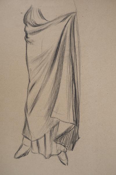 Léopold Franz KOWALSKI: Jupon fluide, dessin original 2