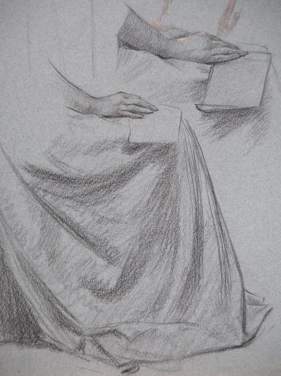 Léopold Franz KOWALSKI: Étude de la main, dessin original 2