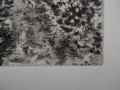 Marc CHAGALL : Le chêne et le roseau, Gravure originale signée 2