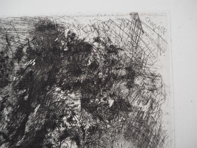 Marc CHAGALL : Le loup, le renard et le singe, Gravure originale signée 2