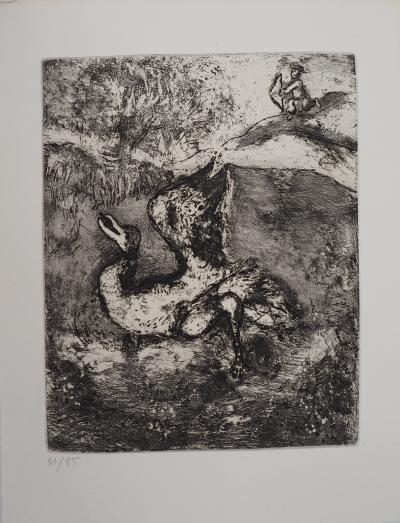 Marc CHAGALL : La chasse, Gravure originale signée 2
