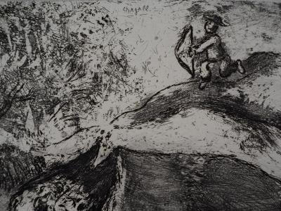 Marc CHAGALL : La chasse, Gravure originale signée 2