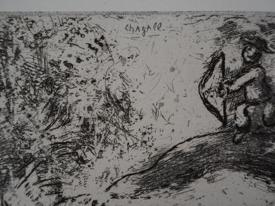 Marc CHAGALL : La chasse, Gravure originale signée 2