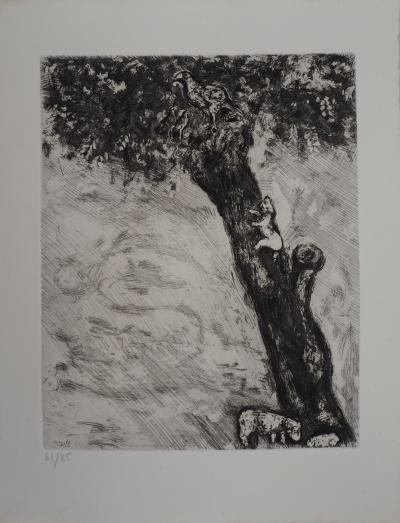 Marc CHAGALL: Cat on the hunt, Original signed engraving 2