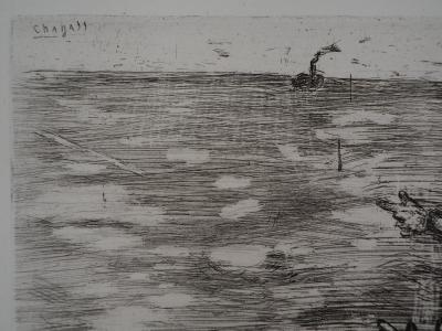 Marc CHAGALL: Frente al mar, Grabado original firmado 2