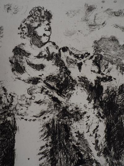 Marc CHAGALL : Le renard et le buste, Gravure originale signée 2