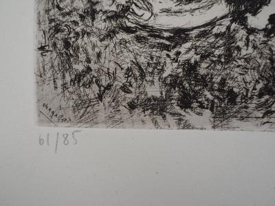 Marc CHAGALL : Le renard et le buste, Gravure originale signée 2