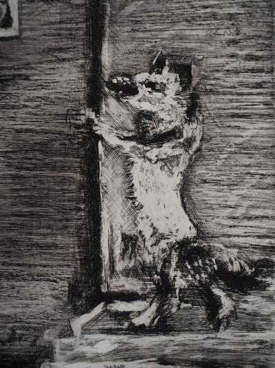 Marc CHAGALL : Le Loup, la Chèvre et le Chevreau, Gravure originale signée 2