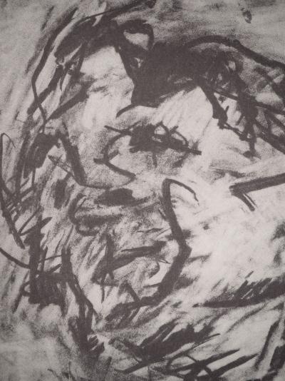 Frank Auerbach: Portrait of JYM, Heliogravure 2