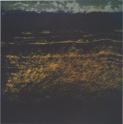 Frédéric BENRATH : Le petit mur jaune à contre-jour, Héliogravure 2
