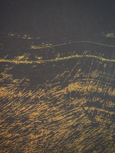Frédéric BENRATH : Le petit mur jaune à contre-jour, Héliogravure 2