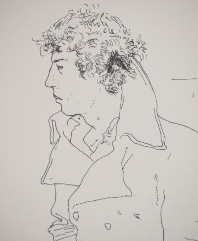 David HOCKNEY : Portrait de Grégory, Héliogravure 2