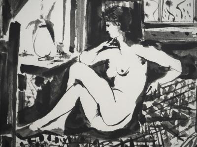 Pablo PICASSO : Comédie Humaine, Le repos de la muse, Héliogravure 2