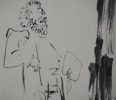 Pablo PICASSO : Comédie Humaine, Le repos de la muse, Héliogravure 2