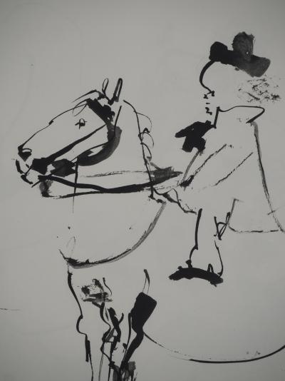 Pablo PICASSO : Comédie Humaine, Le petit cavalier au chapeau, Héliogravure 2