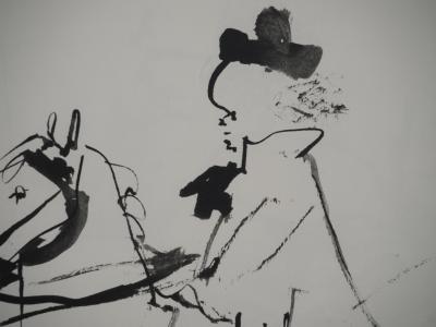 Pablo PICASSO : Comédie Humaine, Le petit cavalier au chapeau, Héliogravure 2