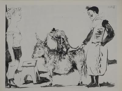 Pablo PICASSO : Comédie Humaine, La domptrice de chevaux, Héliogravure 2