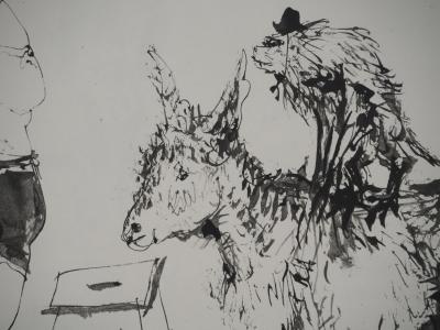 Pablo PICASSO : Comédie Humaine, La domptrice de chevaux, Héliogravure 2