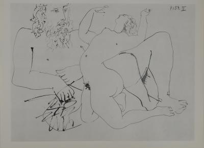 Pablo PICASSO : Comédie Humaine, La séduction, Héliogravure 2