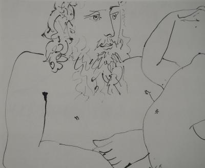 Pablo PICASSO : Comédie Humaine, La séduction, Héliogravure 2