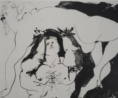 Pablo PICASSO: Human Comedy, The dance of the nymphs and the satyr, Heliogravure 2